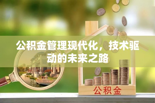 昭通公积金管理现代化，技术驱动的未来之路